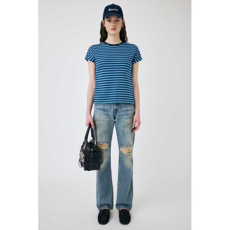 ROLL SLEEVE マルチストライプ TEE | MOUSSY OUTLET | 詳細画像3 