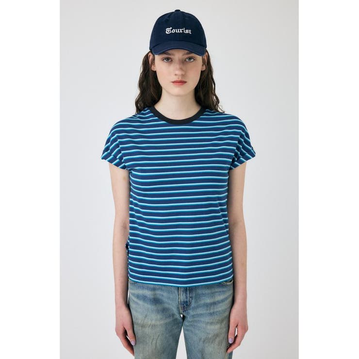 ROLL SLEEVE マルチストライプ TEE | MOUSSY OUTLET | 詳細画像5 