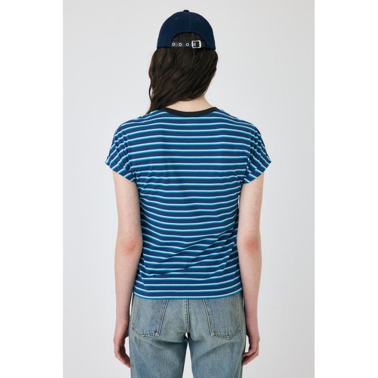 ROLL SLEEVE マルチストライプ TEE | MOUSSY OUTLET | 詳細画像7 