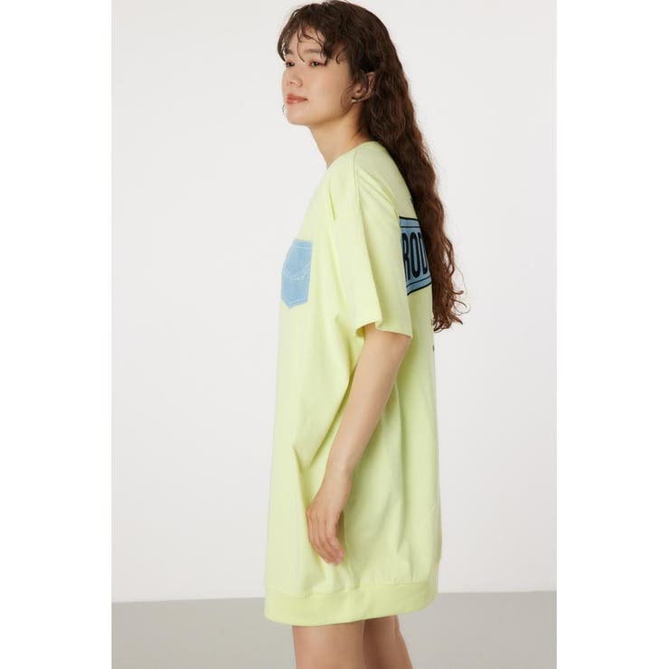 Oblong Logo デニムアップリケTワンピース | RODEO CROWNS WIDE BOWL | 詳細画像13 