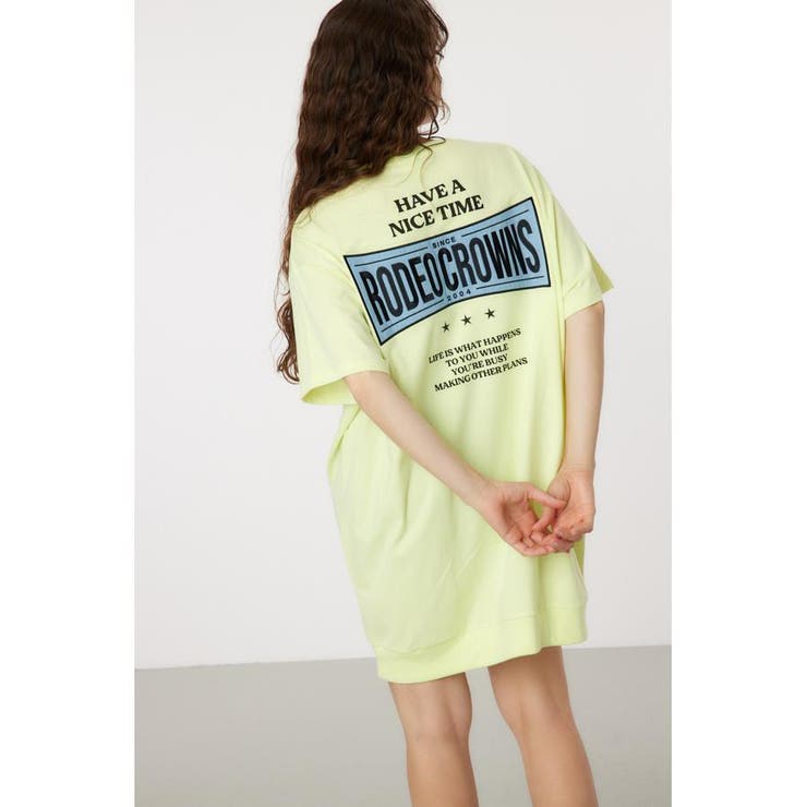 Oblong Logo デニムアップリケTワンピース | RODEO CROWNS WIDE BOWL | 詳細画像15 