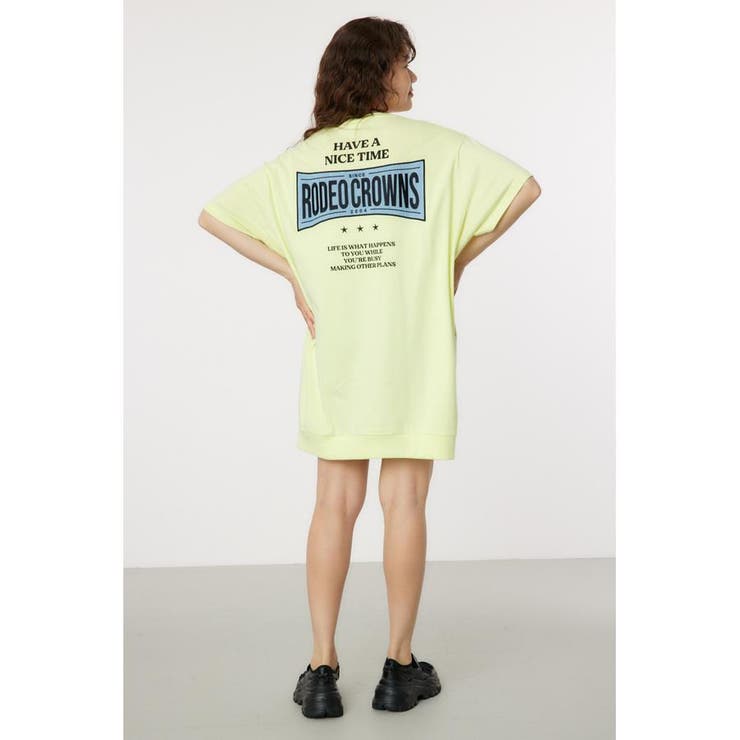 Oblong Logo デニムアップリケTワンピース | RODEO CROWNS WIDE BOWL | 詳細画像17 