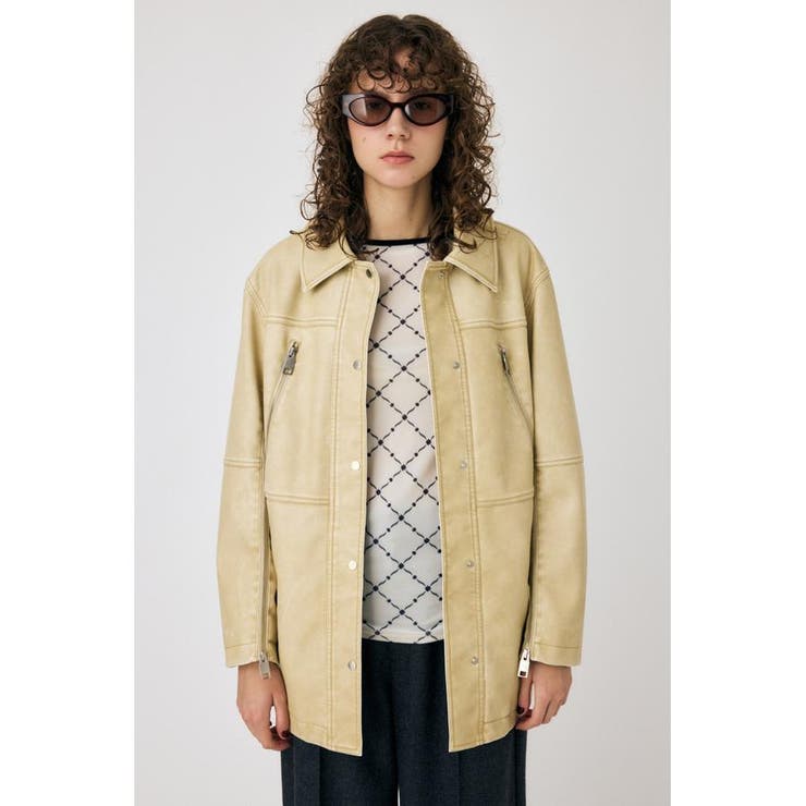 AGED F/LEATHER MIDDLE ジャケット | MOUSSY OUTLET | 詳細画像18 