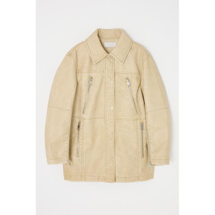 AGED F/LEATHER MIDDLE ジャケット | MOUSSY OUTLET | 詳細画像19 