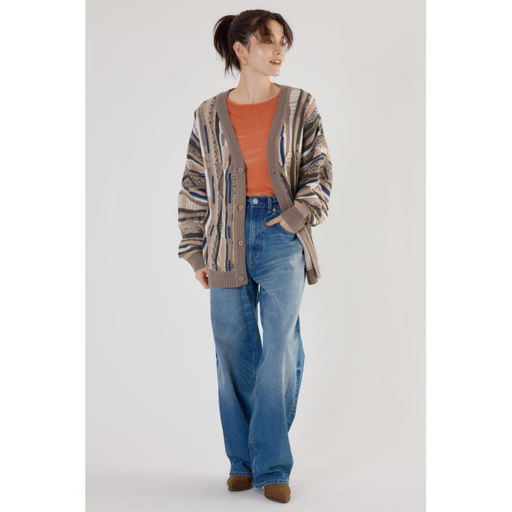 3Dマルチカラーニットカーディガン | RODEO CROWNS WIDE BOWL | 詳細画像13 