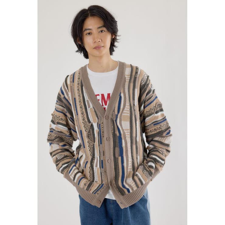 3Dマルチカラーニットカーディガン | RODEO CROWNS WIDE BOWL | 詳細画像20 