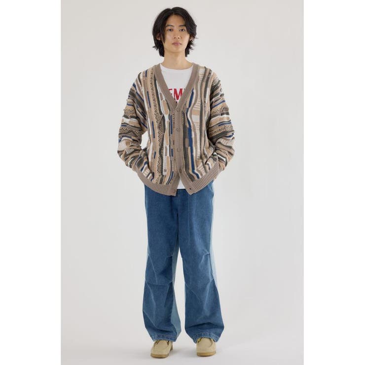 3Dマルチカラーニットカーディガン | RODEO CROWNS WIDE BOWL | 詳細画像24 