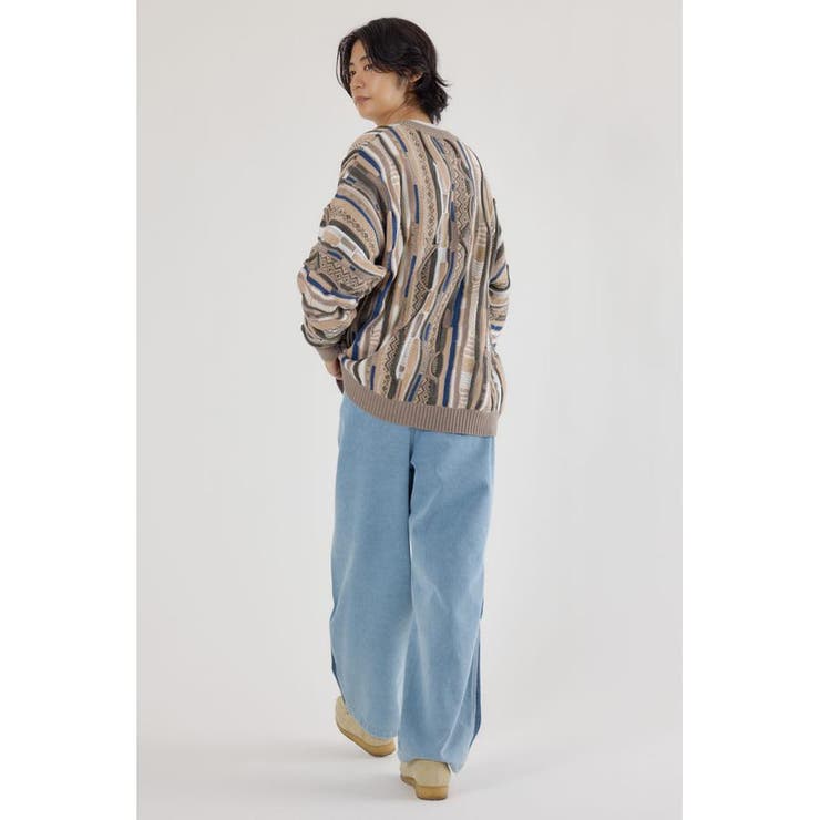 3Dマルチカラーニットカーディガン | RODEO CROWNS WIDE BOWL | 詳細画像26 