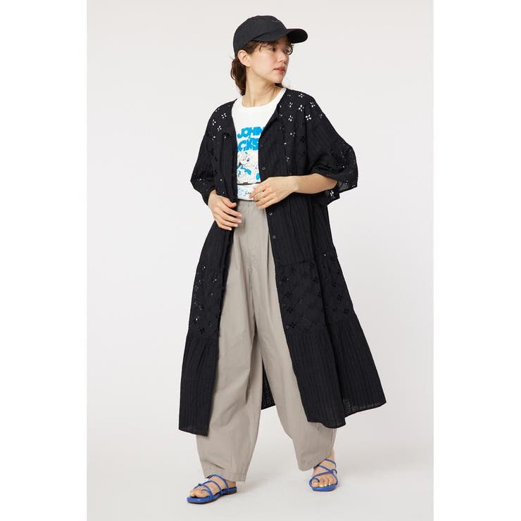 BLK | カットワークレースワンピース | RODEO CROWNS WIDE BOWL