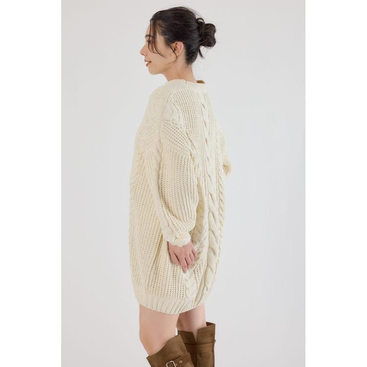 ケーブルモールニットワンピース | RODEO CROWNS WIDE BOWL | 詳細画像3 