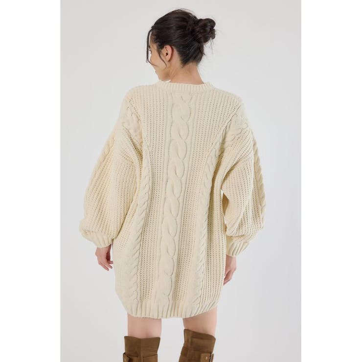 ケーブルモールニットワンピース | RODEO CROWNS WIDE BOWL | 詳細画像4 