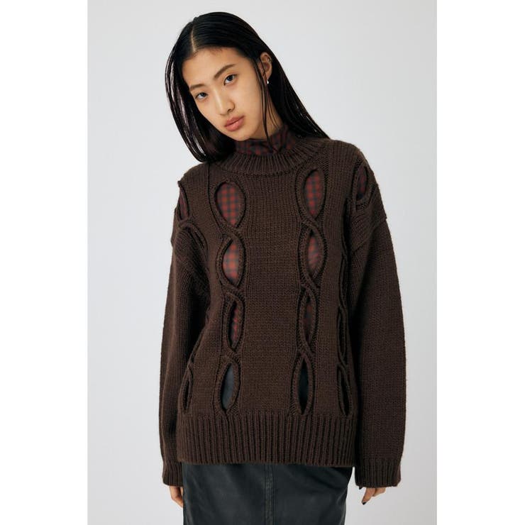CUT OUT DESIGN ニット | MOUSSY OUTLET | 詳細画像10 