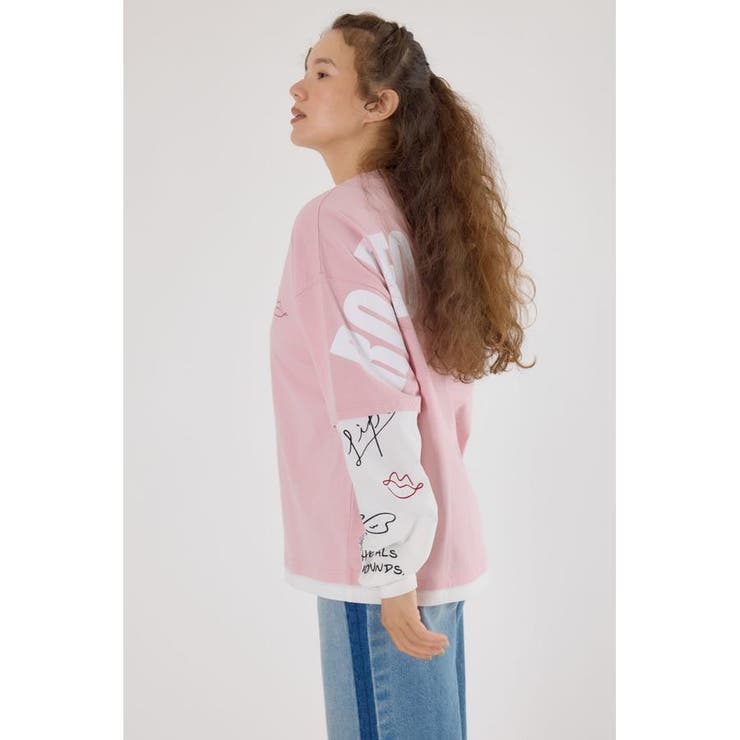 オーバーロゴレイヤードロングスリーブTシャツ | RODEO CROWNS WIDE BOWL | 詳細画像23 