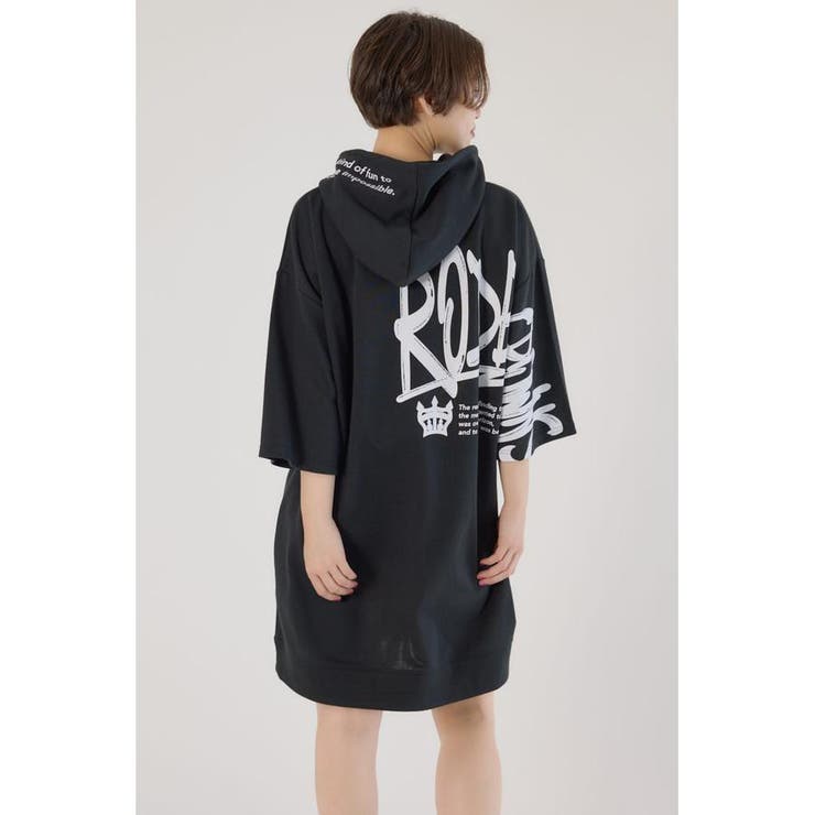 Right shoulder LOGOパーカーワンピース | RODEO CROWNS WIDE BOWL | 詳細画像12 