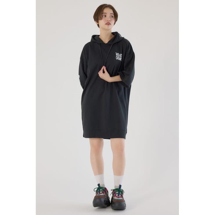 Right shoulder LOGOパーカーワンピース | RODEO CROWNS WIDE BOWL | 詳細画像13 