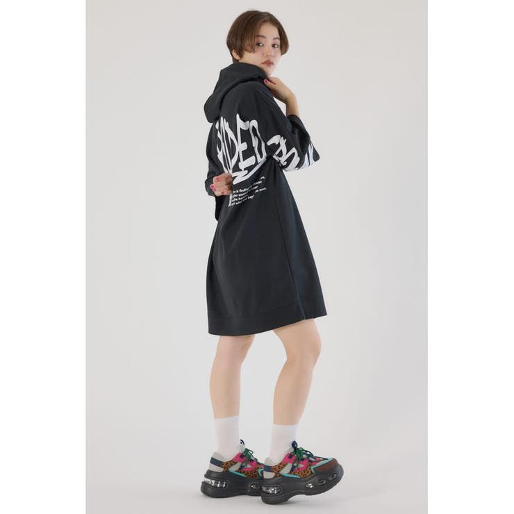 Right shoulder LOGOパーカーワンピース | RODEO CROWNS WIDE BOWL | 詳細画像14 