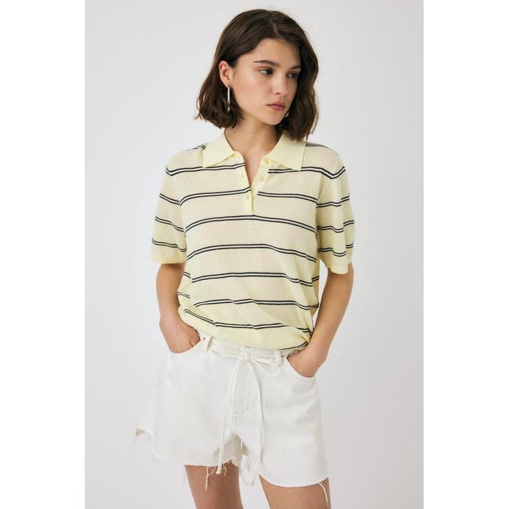 MESH KNIT LOOSE ポロ | MOUSSY OUTLET | 詳細画像1 