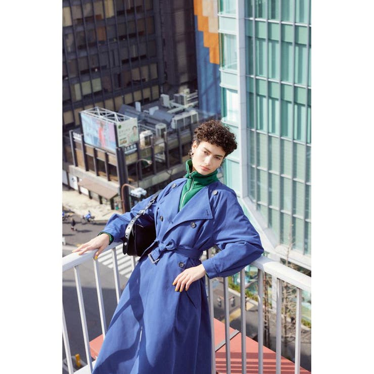 COLLARLESS TRENCH コート[品番：BJLW0024980]｜MOUSSY OUTLET