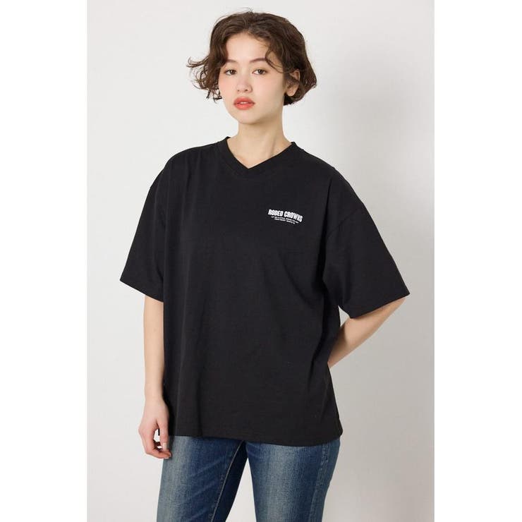 エンボスロゴVネックTシャツ | RODEO CROWNS WIDE BOWL | 詳細画像8 