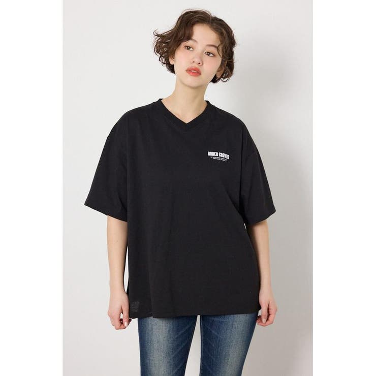 エンボスロゴVネックTシャツ | RODEO CROWNS WIDE BOWL | 詳細画像9 