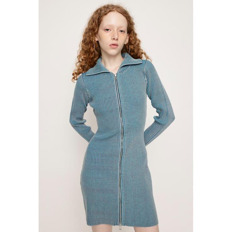 FRONT ZIP BI COLOR ショートワンピース | SLY OUTLET | 詳細画像9 
