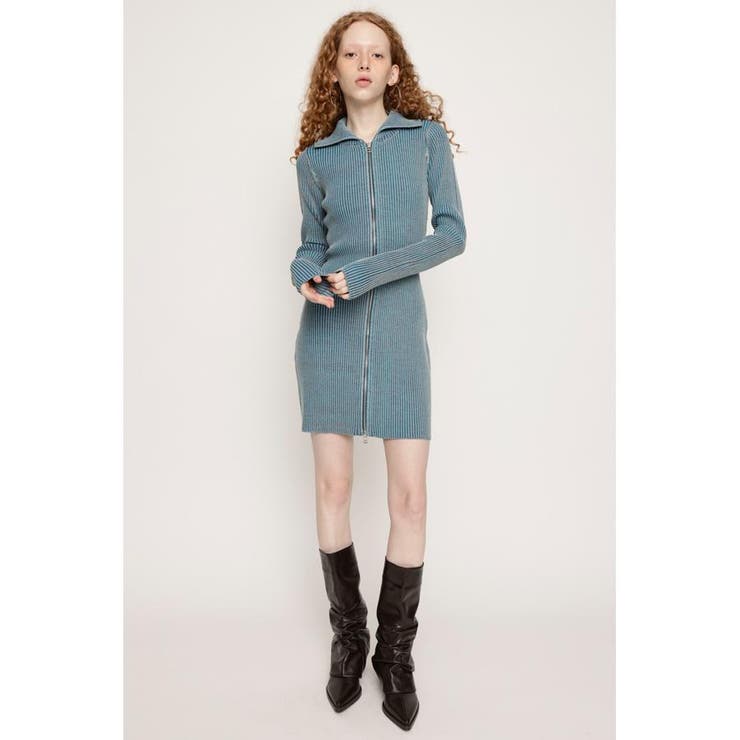 FRONT ZIP BI COLOR ショートワンピース | SLY OUTLET | 詳細画像8 