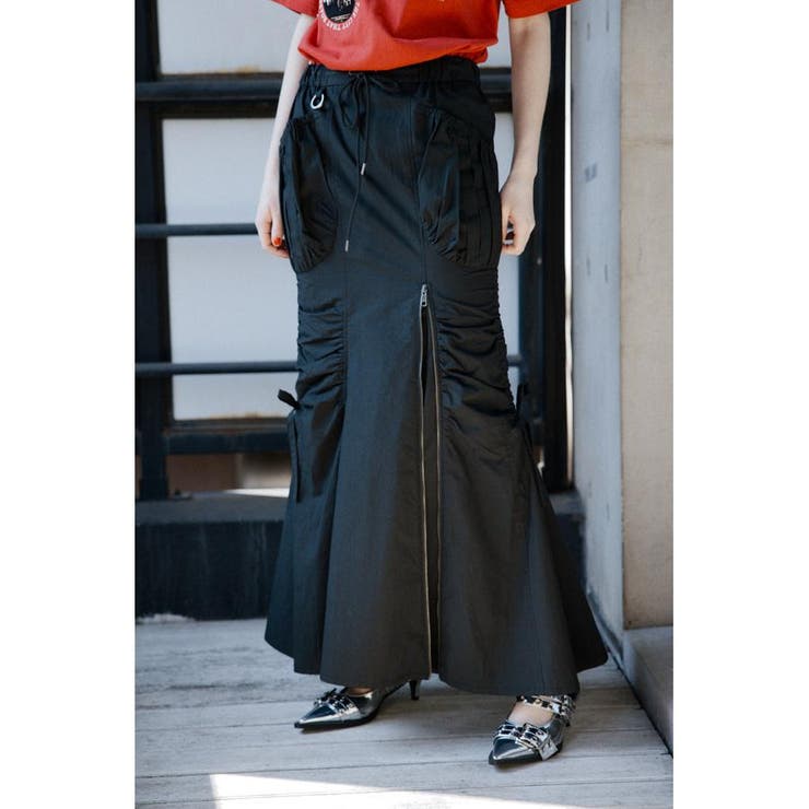 OPEN ZIP MERMAID CARGO スカート | SLY OUTLET | 詳細画像17 
