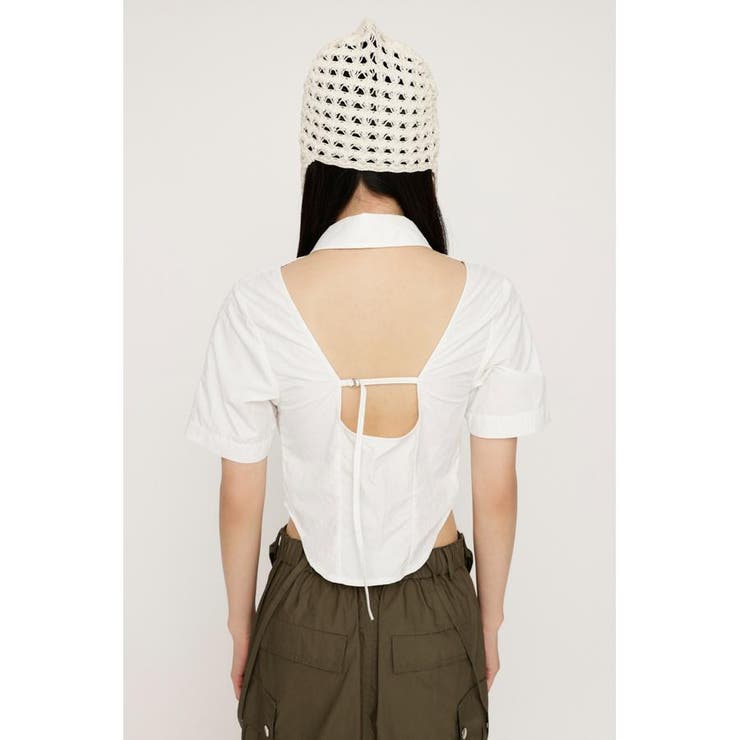 FRONT ZIP BACK OPEN ブラウス | SLY OUTLET | 詳細画像6 