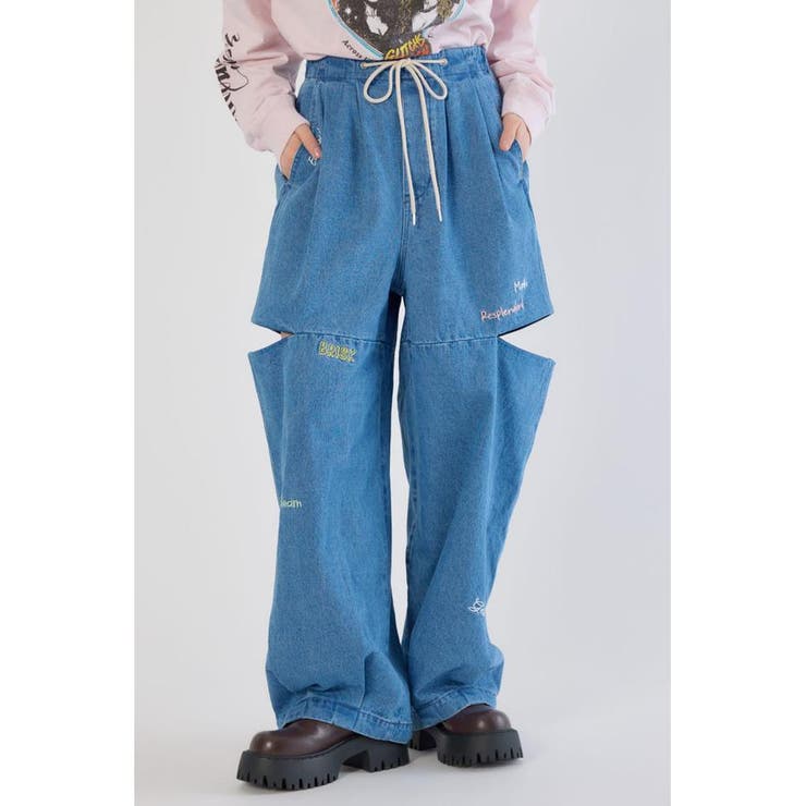 embroideryサイドジップパンツ | RODEO CROWNS WIDE BOWL | 詳細画像15 