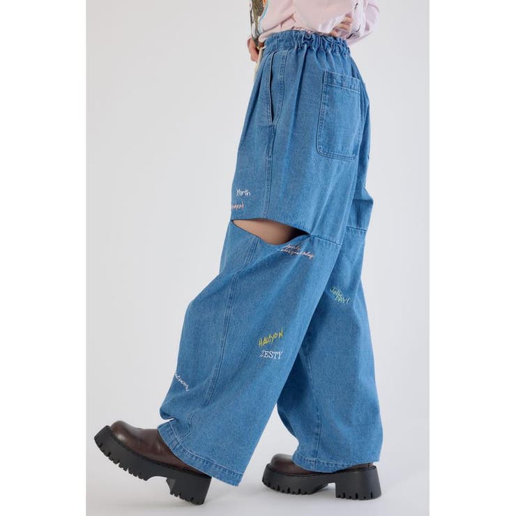 embroideryサイドジップパンツ | RODEO CROWNS WIDE BOWL | 詳細画像16 