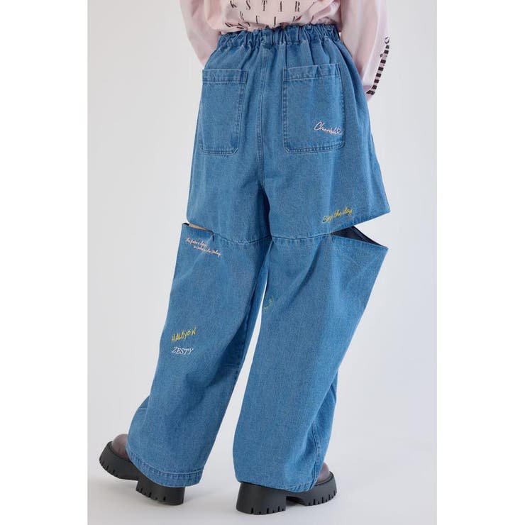 embroideryサイドジップパンツ | RODEO CROWNS WIDE BOWL | 詳細画像17 