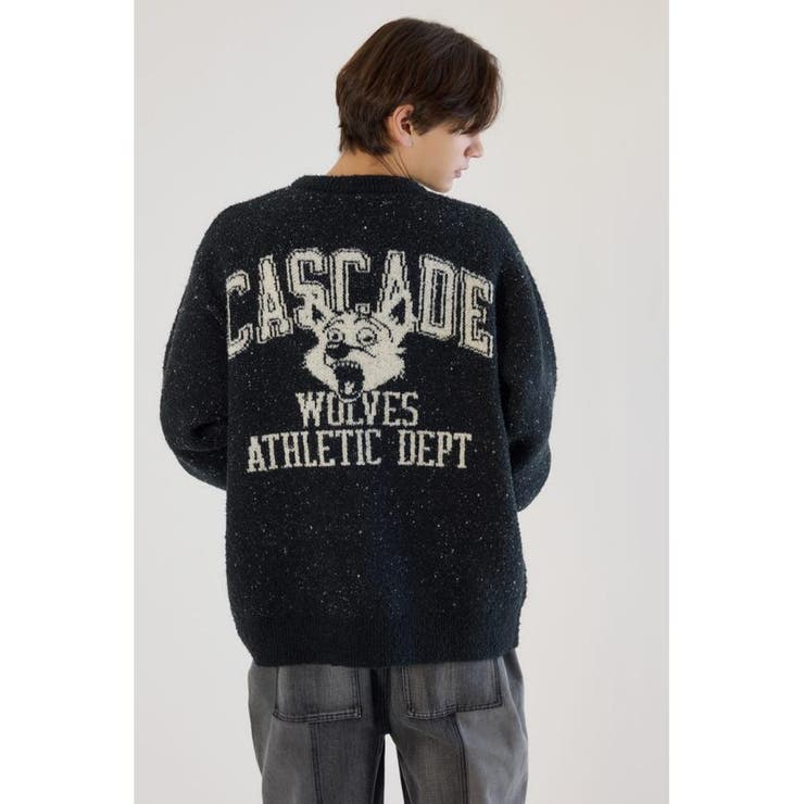 BLK | Wolf man ニット | RODEO CROWNS WIDE BOWL