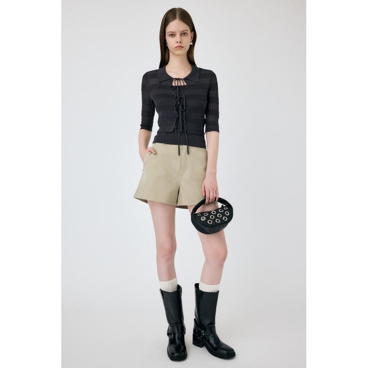 KNIT CAMI & RIBBON シャツセット | MOUSSY OUTLET | 詳細画像1 