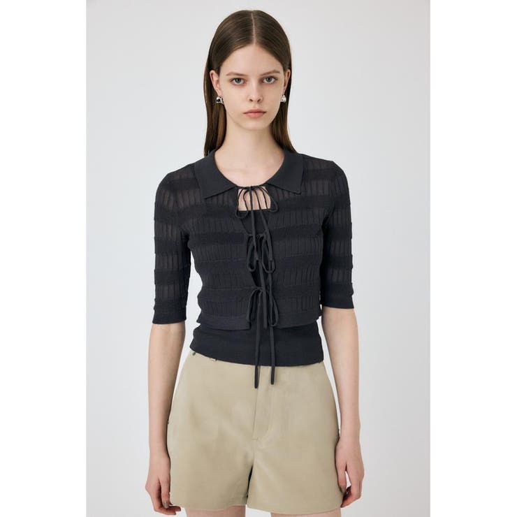 KNIT CAMI & RIBBON シャツセット | MOUSSY OUTLET | 詳細画像4 