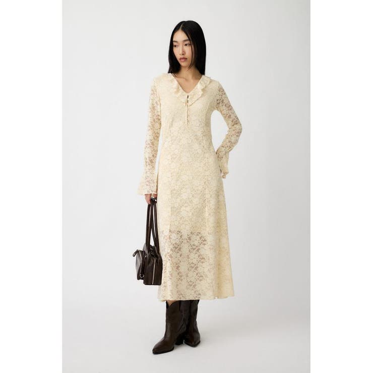 FLOCKY LACE ドレス | MOUSSY OUTLET | 詳細画像1 