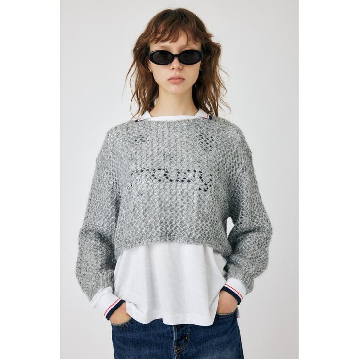 SLV | LUREX MESH ニット | MOUSSY OUTLET