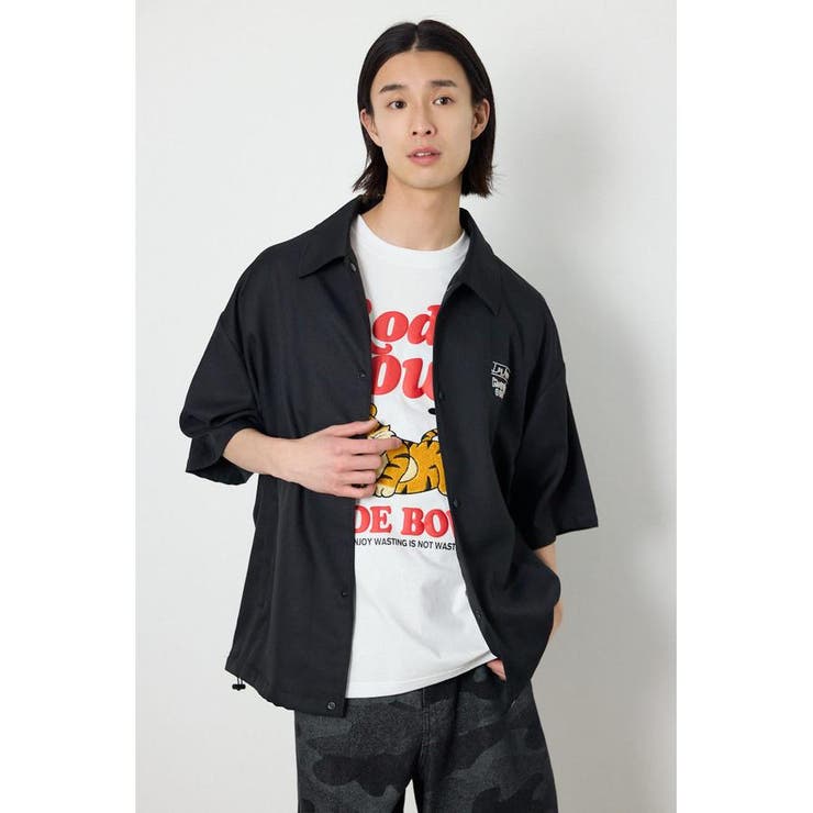 BLK | USハーフスリーブコーチシャツ | RODEO CROWNS WIDE BOWL