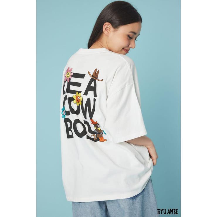 (Ryu Ambe)MOTIF刺繍Tシャツ | RODEO CROWNS WIDE BOWL | 詳細画像4 