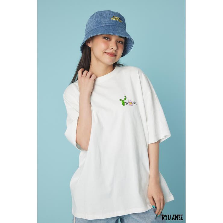 (Ryu Ambe)MOTIF刺繍Tシャツ | RODEO CROWNS WIDE BOWL | 詳細画像1 