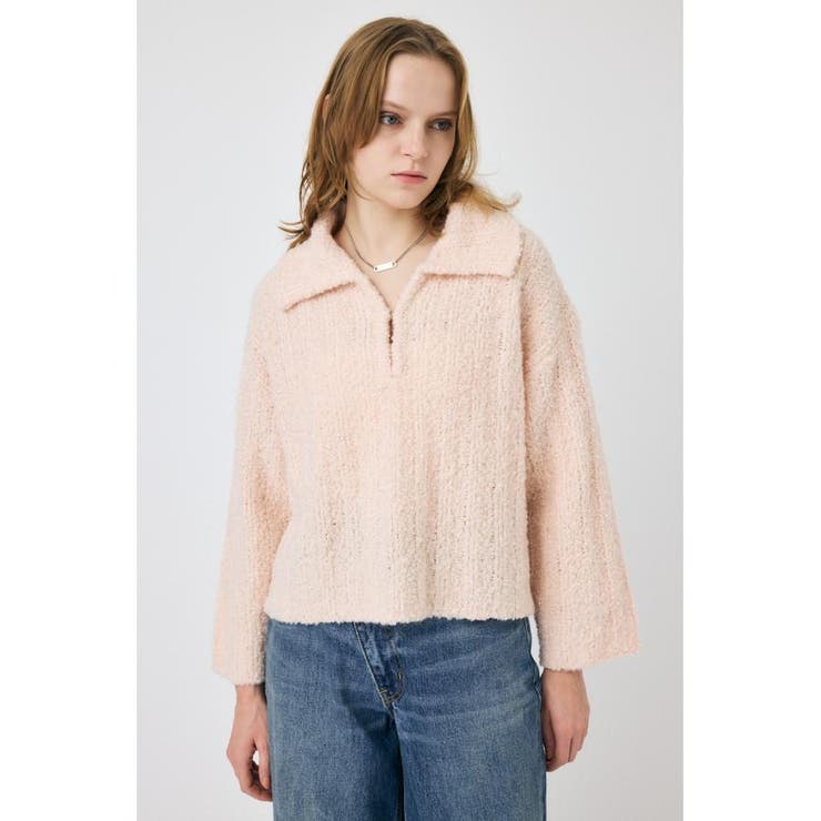 OPEN COLLAR ニット | MOUSSY OUTLET | 詳細画像4 
