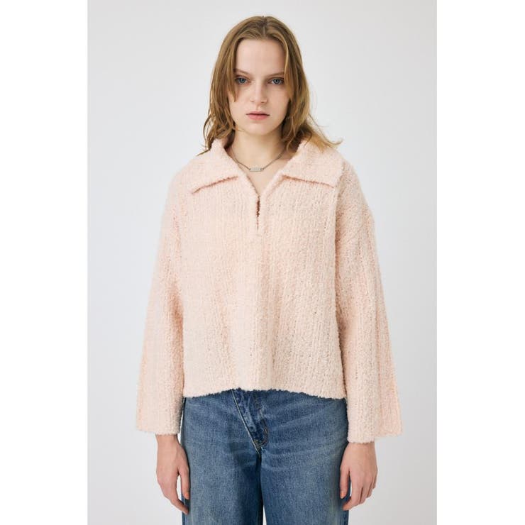 OPEN COLLAR ニット | MOUSSY OUTLET | 詳細画像5 