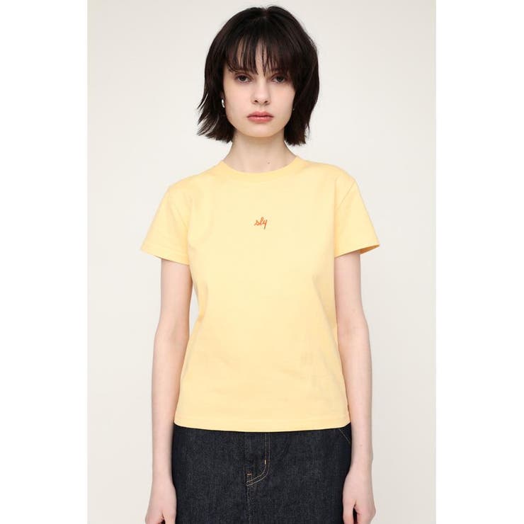 【SLY】LANDSCAPE LOGO T/SHランドエスケープ ロゴ Tシャツ COMPACT SLY LOGO Tシャツ[品番：BJLW0022360]｜SLY OUTLET