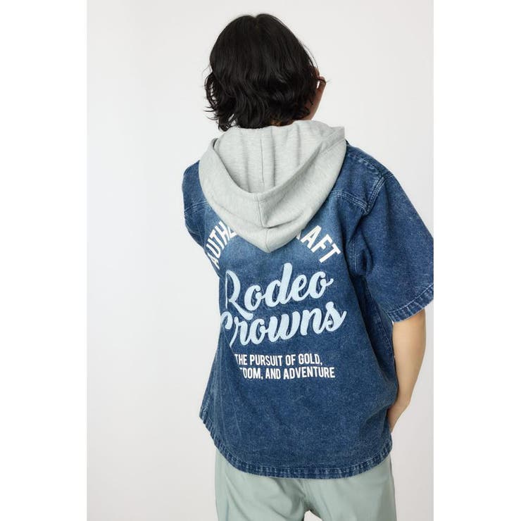 バックロゴフードデニムシャツ | RODEO CROWNS WIDE BOWL | 詳細画像24 