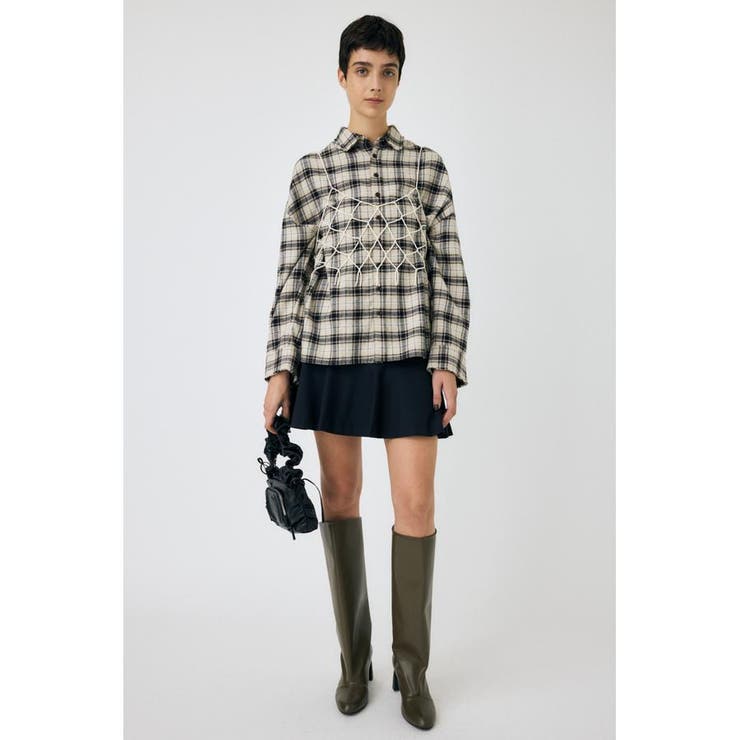 D/NVY3 | RANDOM CHECK ミニスカート | MOUSSY OUTLET