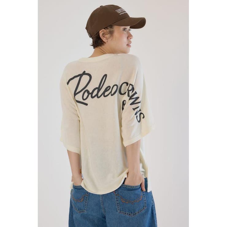 BIG LOGO5分袖ニットトップス | RODEO CROWNS WIDE BOWL | 詳細画像2 