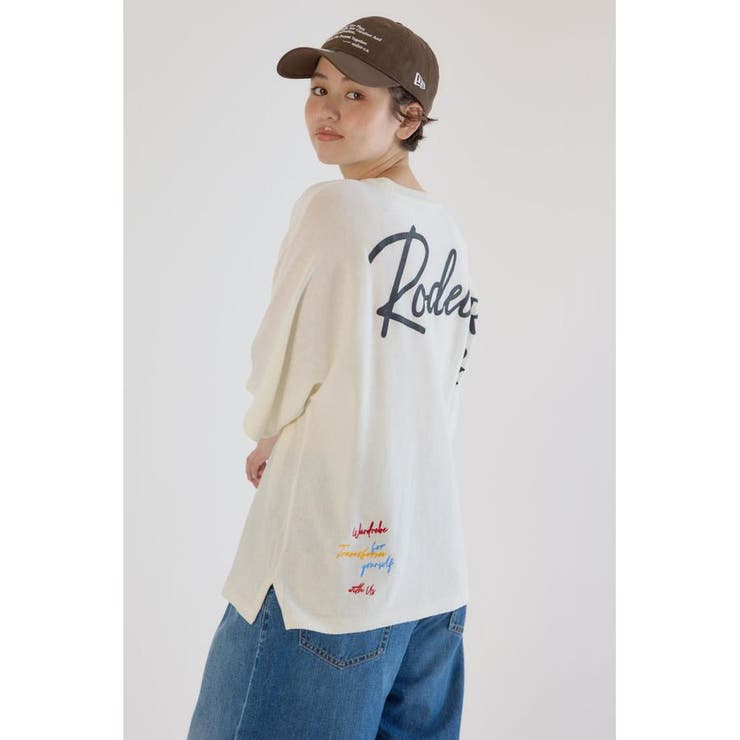 BIG LOGO5分袖ニットトップス | RODEO CROWNS WIDE BOWL | 詳細画像3 