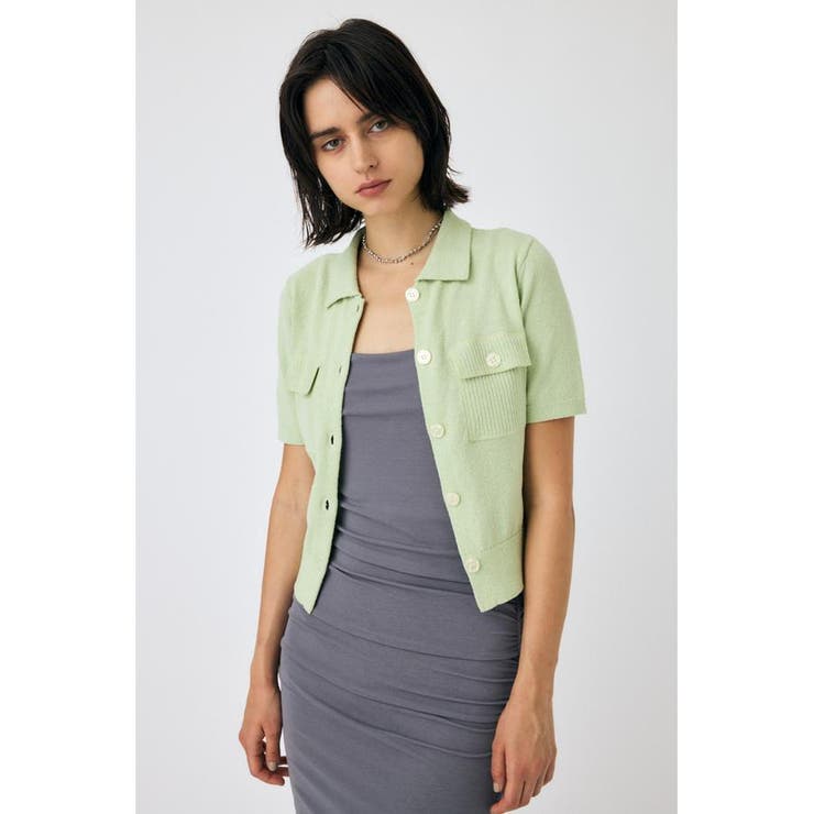 OVERLOCK POCKET ニットシャツ | MOUSSY OUTLET | 詳細画像10 