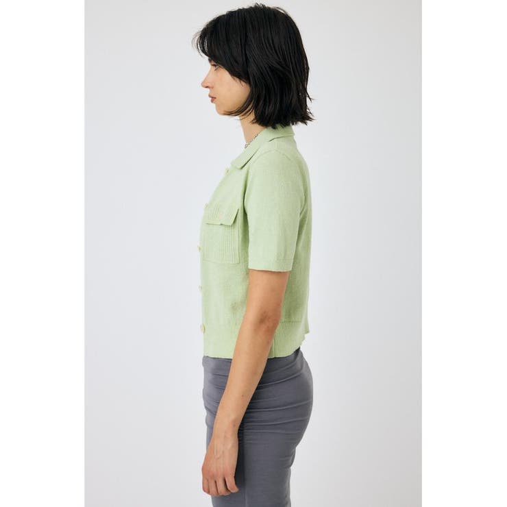 OVERLOCK POCKET ニットシャツ | MOUSSY OUTLET | 詳細画像12 