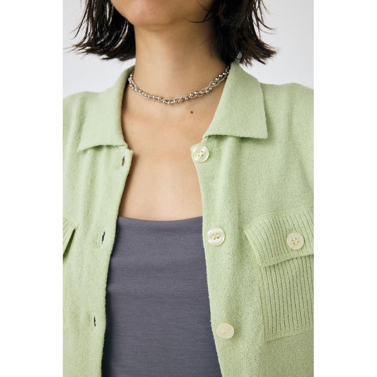 OVERLOCK POCKET ニットシャツ | MOUSSY OUTLET | 詳細画像14 