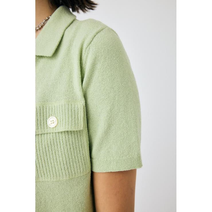 OVERLOCK POCKET ニットシャツ | MOUSSY OUTLET | 詳細画像16 